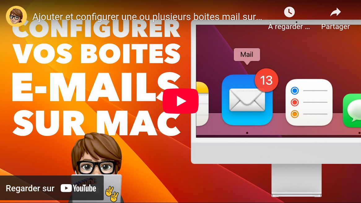 Configurer vos boites e-mails sur MAC